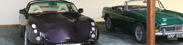 Picture of a car in a bay